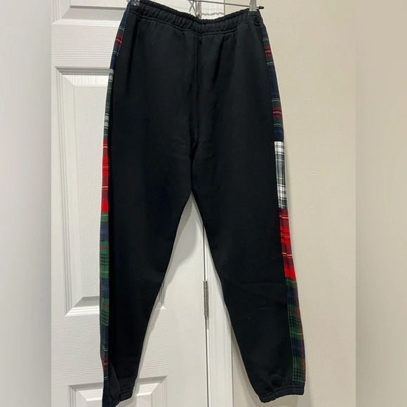Polo Ralph Lauren Tartan Plaid
Fleece Sweatpants Black Sz S/P - Picture 1 of 10
